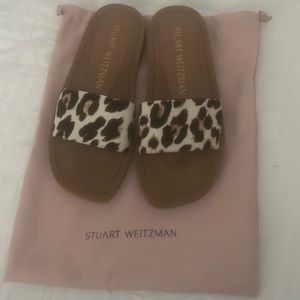 Stuart Weitzman leopard flats/ sandals